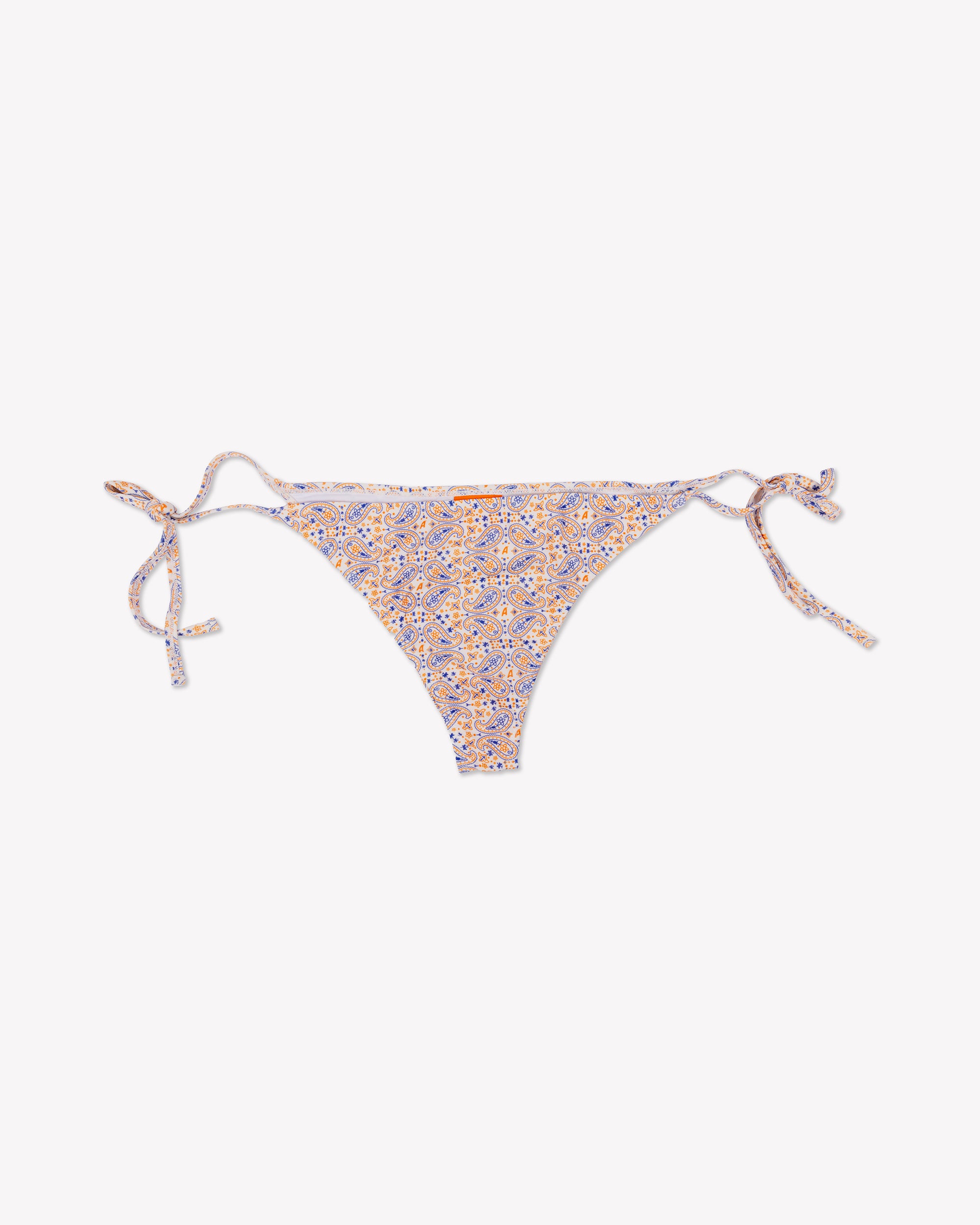 Aperol Paisley String Bikini Bottom